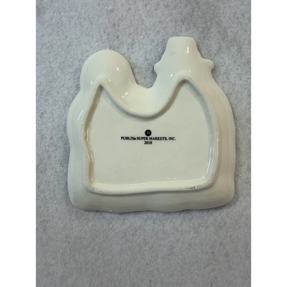 Publix 2018 Limited Edition Pilgrim Ceramic Spoon Rest W/ Box Thanksgiving READ